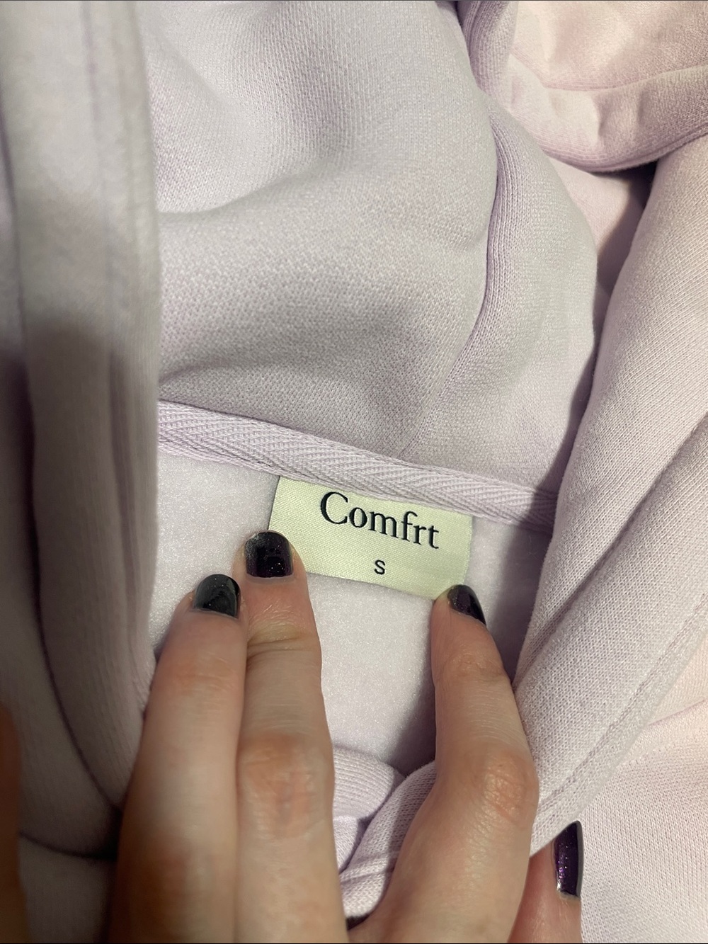 Comfrt Hoodie - Pastel Lilac - Picture 3 of 4